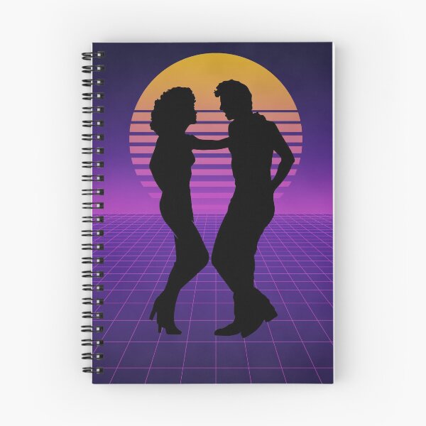Artikelvorschau, Retro Synthwave Fett Sandy & Danny Silhouette Poster entworfen und verkauft von Gemini-Phoenix.
