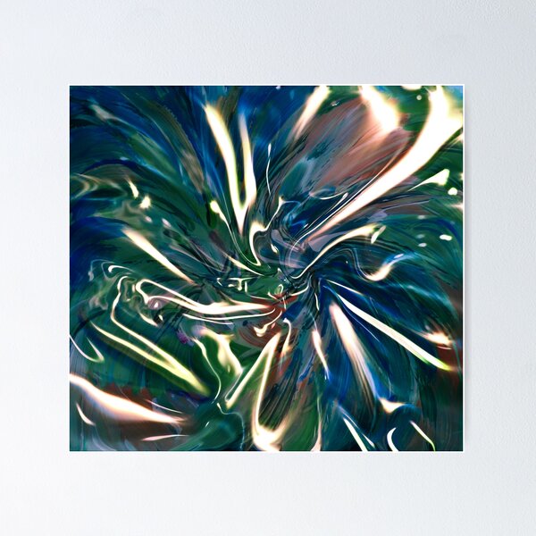 Item preview, liquid shining vortex abstract art designed and sold by BBS ART.