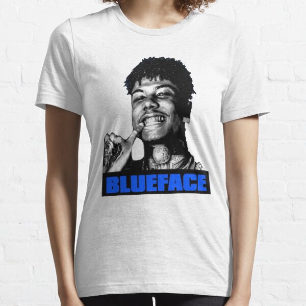 Blue store face shirt