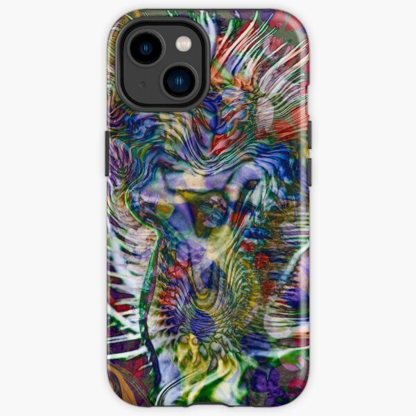 thorny flower abstract art iPhone Tough Case