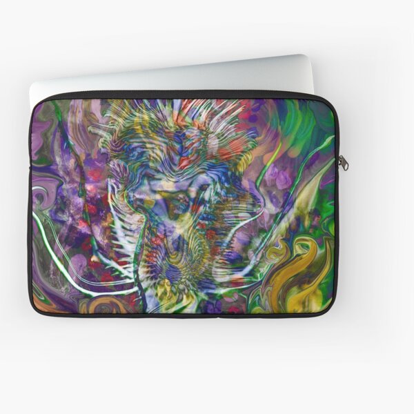 thorny flower abstract art Laptop Sleeve