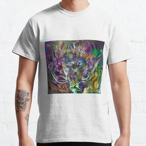thorny flower abstract art Classic T-Shirt