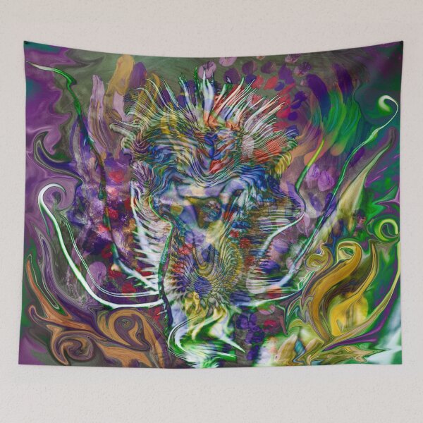 Item preview, thorny flower abstract art designed and sold by BBS ART.