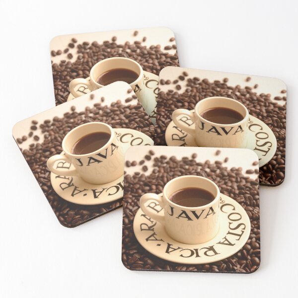 Item preview, Barista Cup of Coffee and Costa Rica Arabica Beans designed and sold by HotHibiscus.