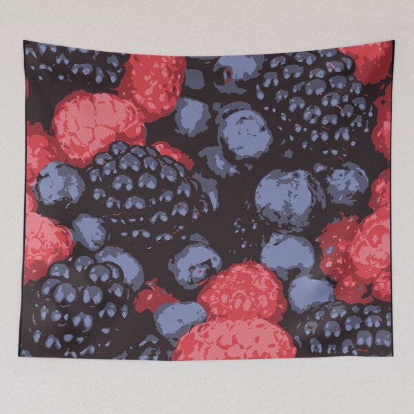 Item preview, Berry Medley | Simple Three-Color Design | Prestigious Patterns designed and sold by freshlypeeled.