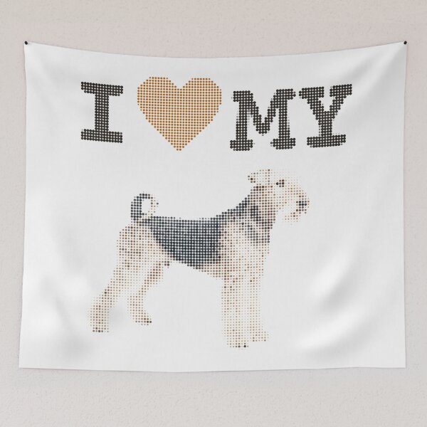 Artikelvorschau, i love my airedale terrier hund entworfen und verkauft von dotstown.