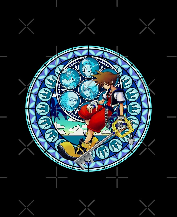 Kingdom Hearts Pattern Ver 2 Clock for Sale by MeMinch