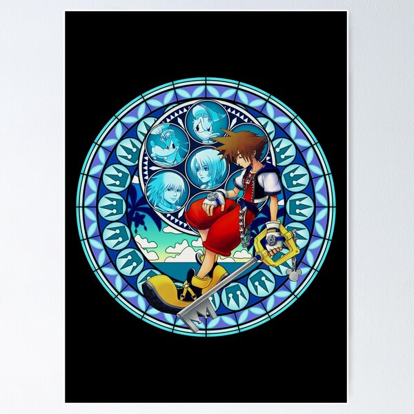 Vista previa del artículo con la obra «Kingdom Hearts® - Vidriera de Sora en el salto al corazón», diseñado y vendido por SWISH-Design.