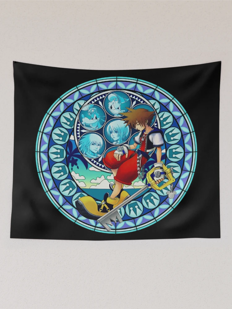 Kingdom Hearts® - Sora's Dive to the Heart Stained Glass Tapestry