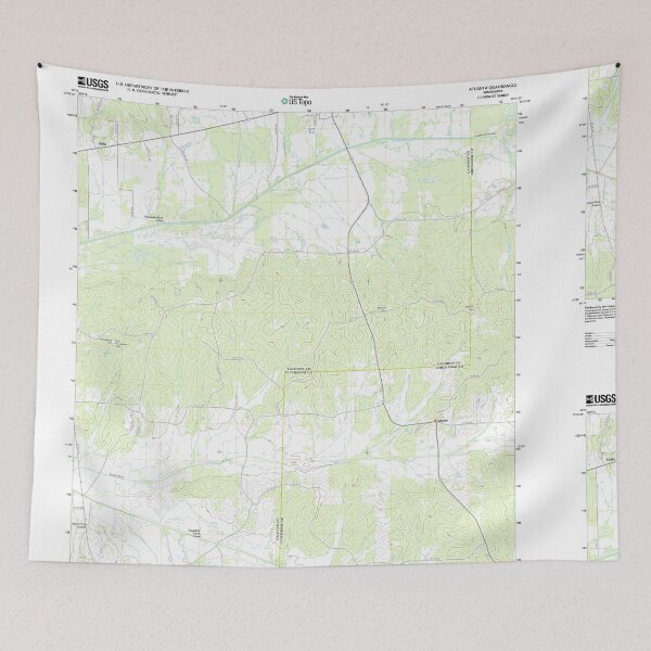 Artikelvorschau, USGS TOPO Karte Mississippi MS Atlanta 20120402 TM entworfen und verkauft von WetdryvacRBO2.