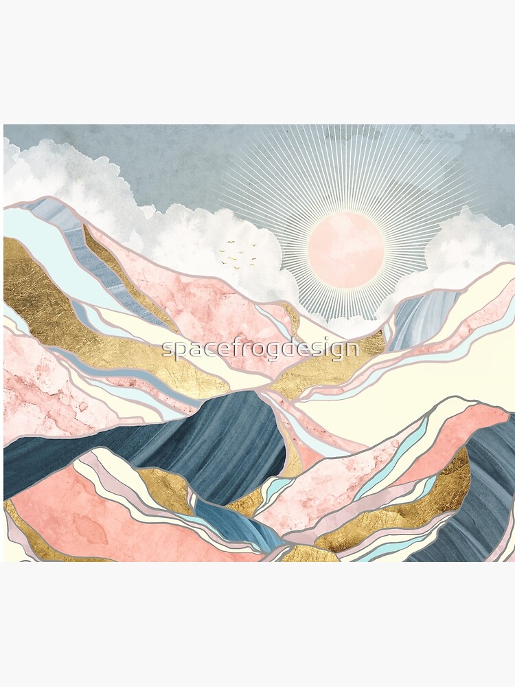 Thumbnail 3 of 3, Tapestry, Spring Morning designed and sold by spacefrogdesign.
