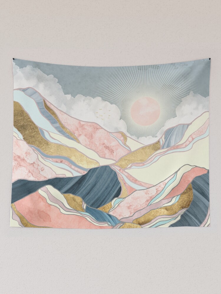 Thumbnail 2 of 3, Tapestry, Spring Morning designed and sold by spacefrogdesign.