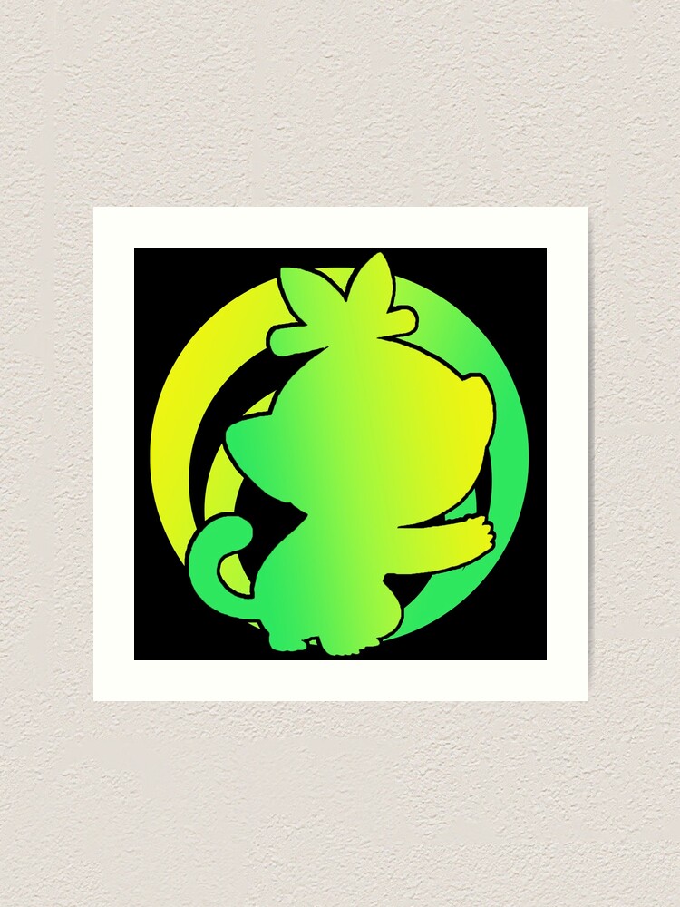 Team Grookey Pokemon Sword Shield Art Print