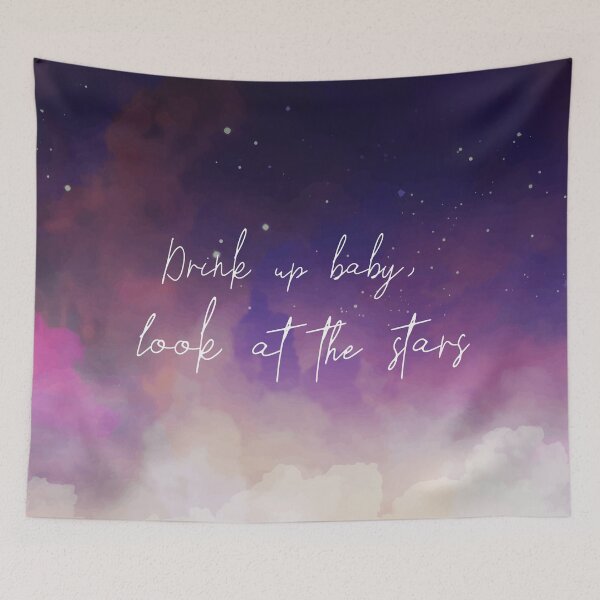 Item preview, Drink up baby, look at the stars - Elliott Smith designed and sold by overflowhidden.