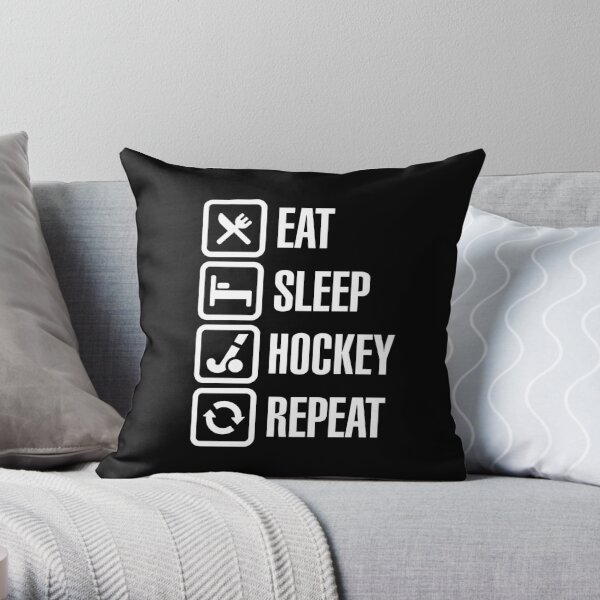 Hockey Pillowcase - Eat. Sleep. Hockey.