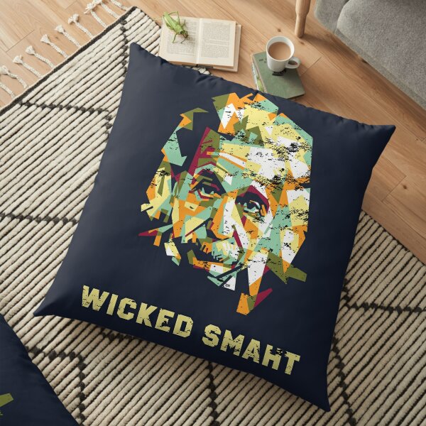 16x16 Wicked Smart Massachusetts Vintage Gift Boston Southie Wicked Smaht Funny Quote Throw Pillow Multicolor 