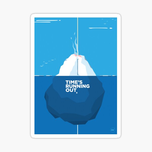 Time's Running Out - Green New Deal Sticker