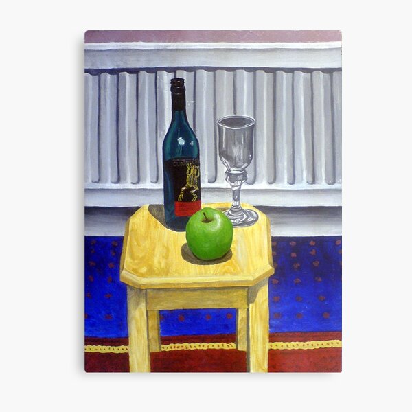 Still-Life on Mini Table Metal Print