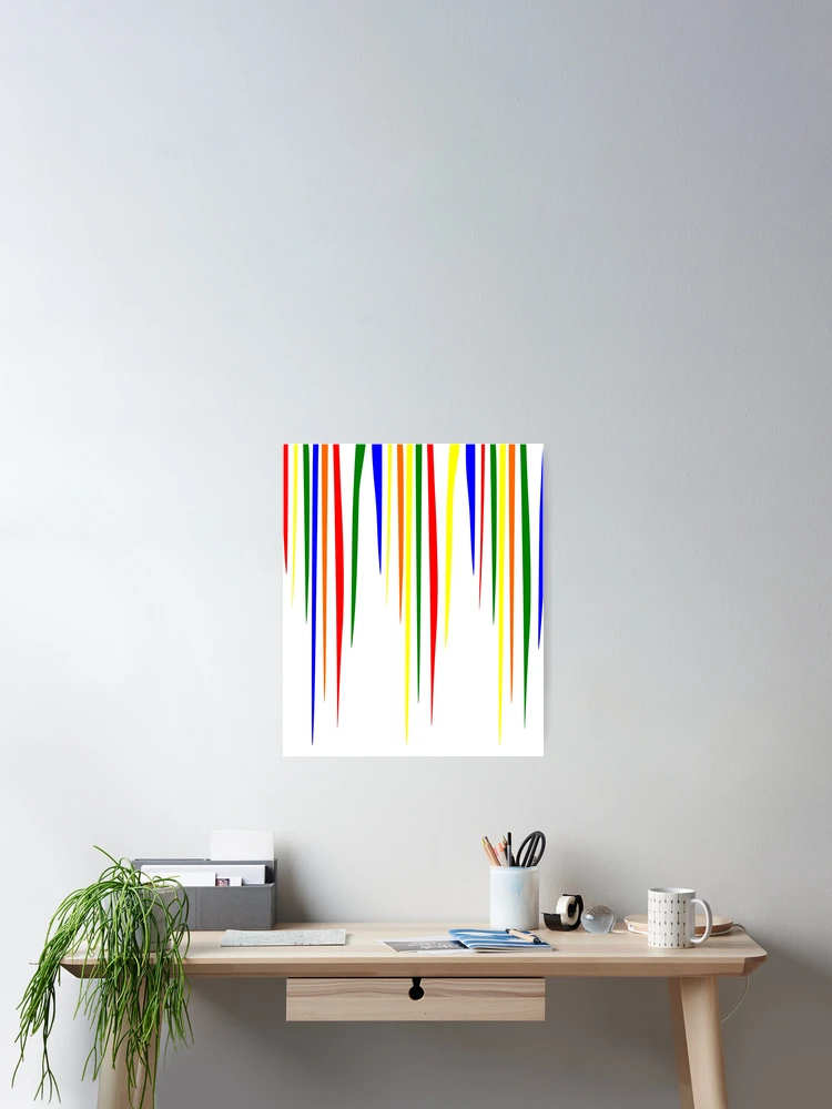 Thumbnail 2 of 3, Poster, Color Drip designed and sold by EmblemThreads.