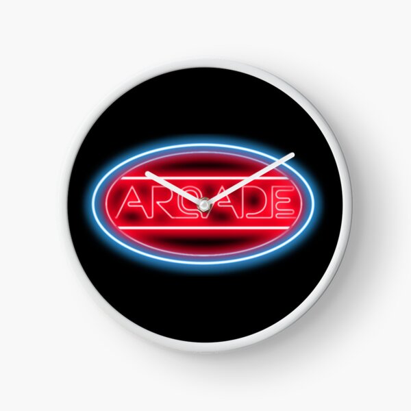 Arcade Neon Sign Clock