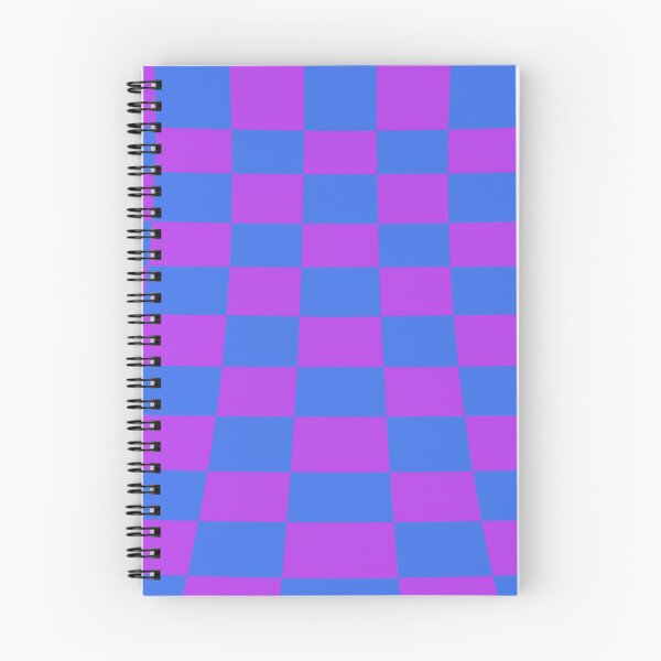 Item preview, Warped perspective coloured checker board effect grid purple and blue designed and sold by Graphics By Craig.