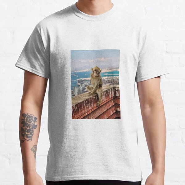 Gibraltar Barbary Macaques Monkey Classic T-Shirt