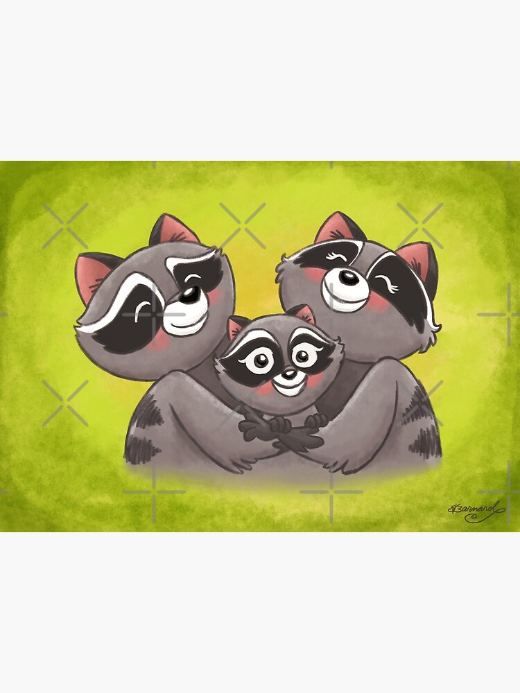 Raccoon Family! by ErinKantBarnard
