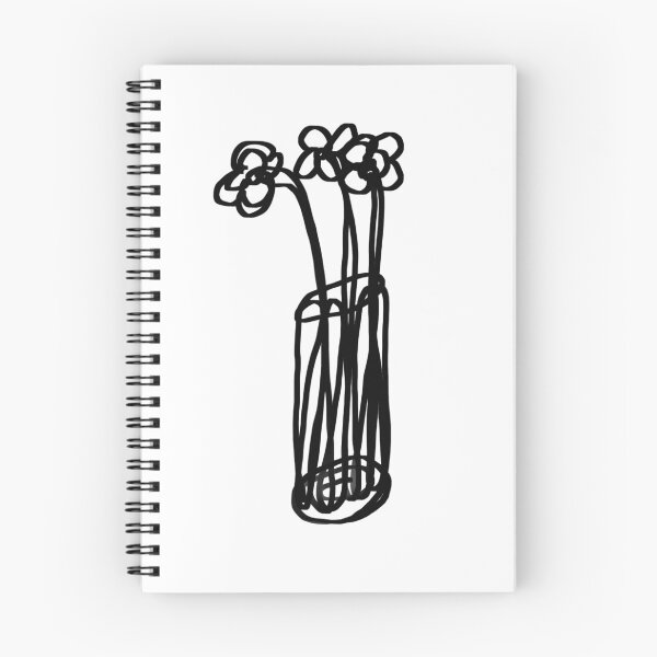 Item preview, Single Line Flowers in a Vase designed and sold by doodleimpressed.