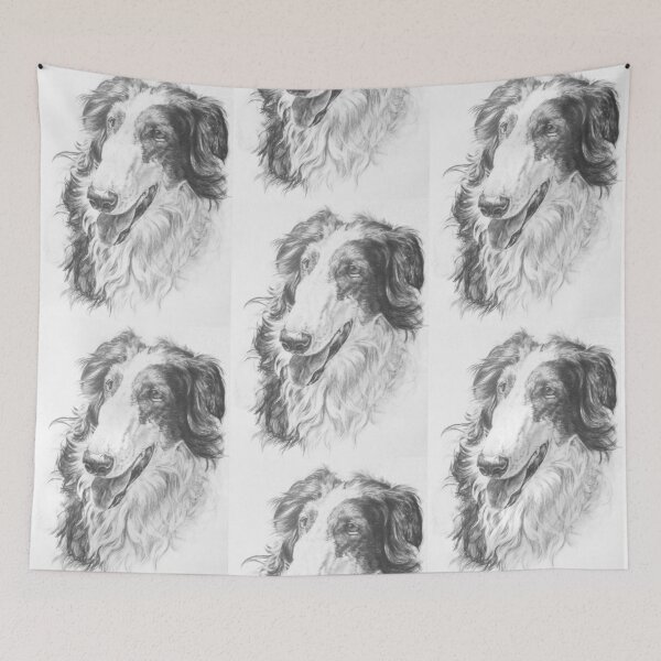 Item preview, Russian Wolfhound in Graphite designed and sold by BarbBarcikKeith.