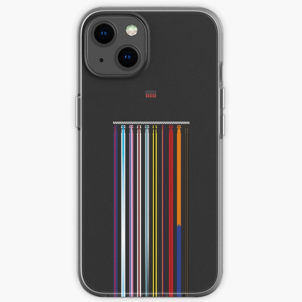 F1 2019 Raster minimalistische Kunst iPhone-Hülle