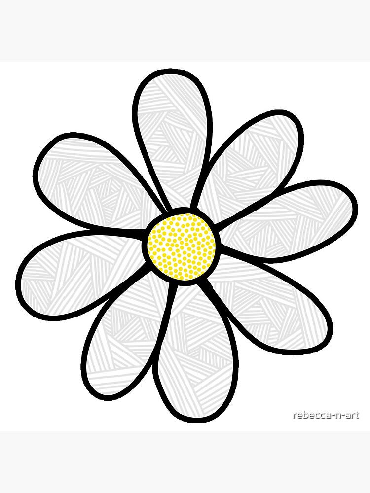 Daisy Doodle 2  Doodle art designs, Zen doodle art, Tangle art