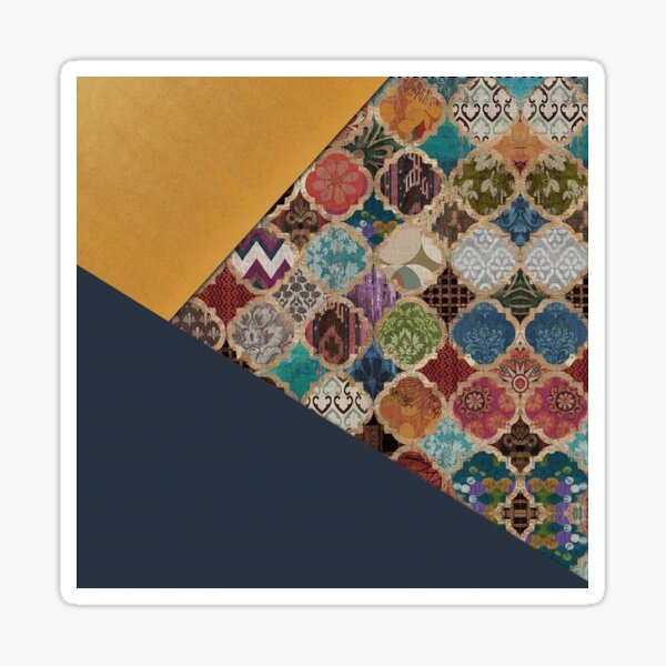Blue & Yellow Modern Anthropologie Moroccan Decorating. Sticker