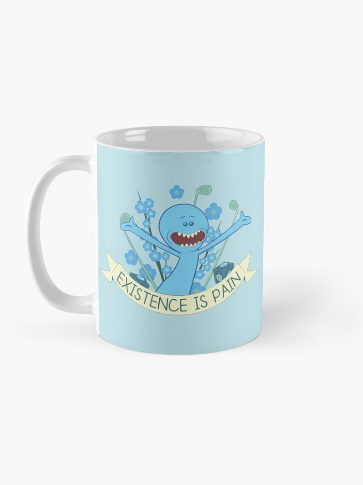 Alternate view of Existence is Pain Mug