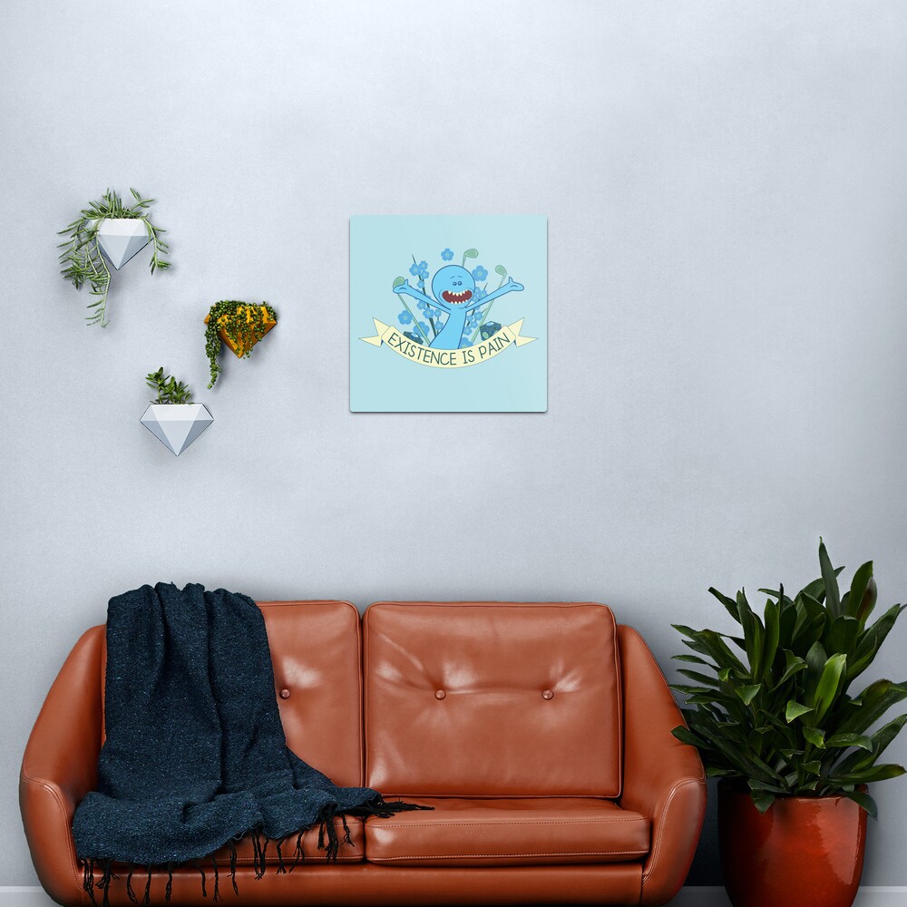 Existence is Pain Metal Print