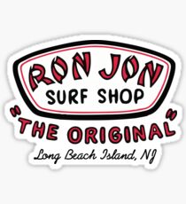 Pegatina RJ Surf Shop Long Beach Island, Nueva Jersey