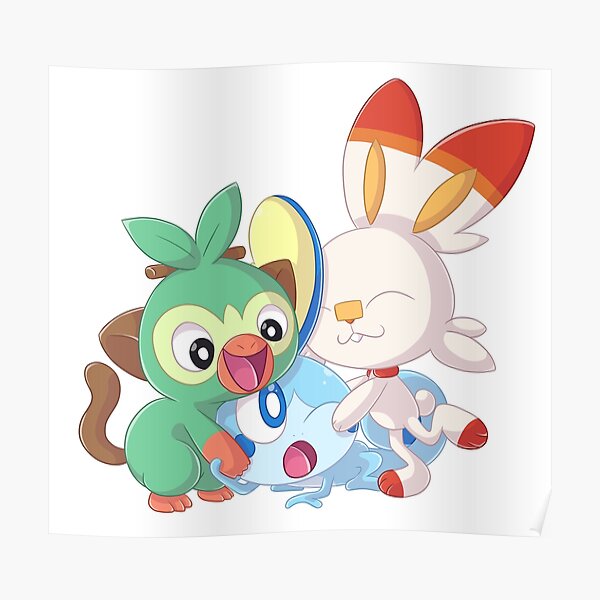 Pokemon Galar-Starter Poster