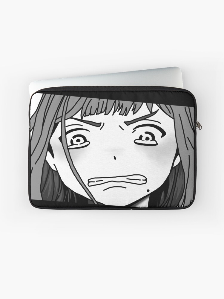 Aesthetic Anime Girl Crying Laptop Sleeve By Thequeenratjar