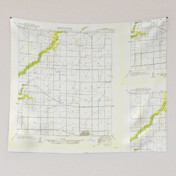Item preview, USGS TOPO Map Louisiana LA Kaplan 333861 1954 31680 designed and sold by WetdryvacRB01.