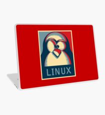 Linux tux penguin obama poster logo Laptop Skin