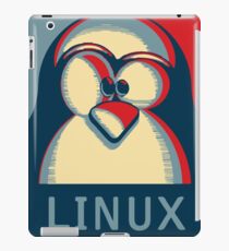 Linux tux penguin obama poster logo iPad Case/Skin