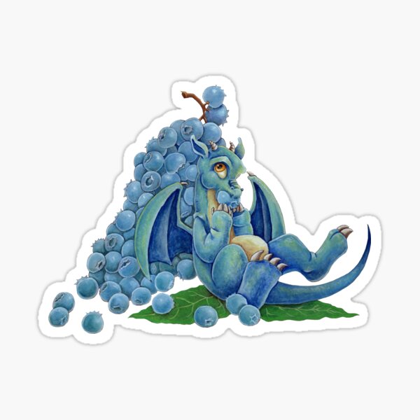 Blueberry Dragon Sticker