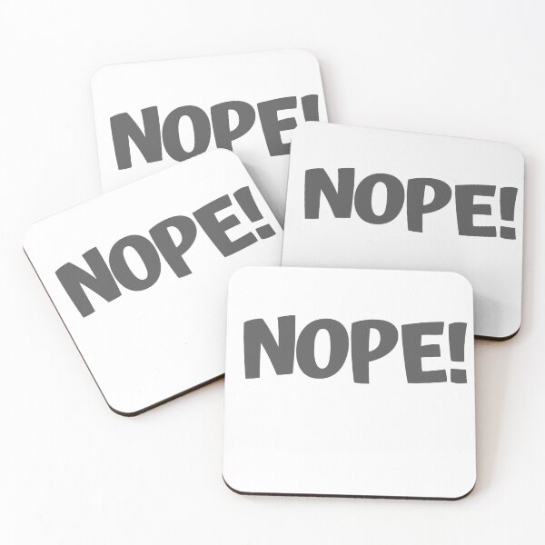 Item preview, nope! fan art cool design awkwardly social goes with every occasion designed and sold by Urban Binge.