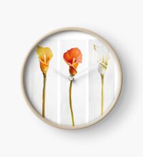 Lily Flowers Clock