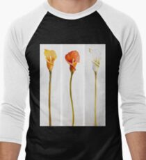 Lily Flowers Men's Baseball ¾ T-Shirt