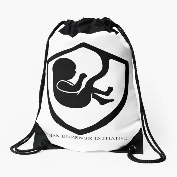 Human Defense Initiative Drawstring Bag