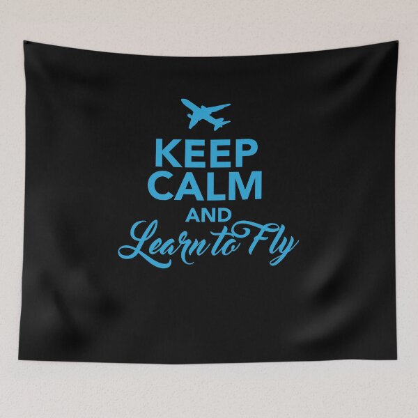 Item preview, Keep Calm and Learn to Fly designed and sold by Amber Aviation Lover.