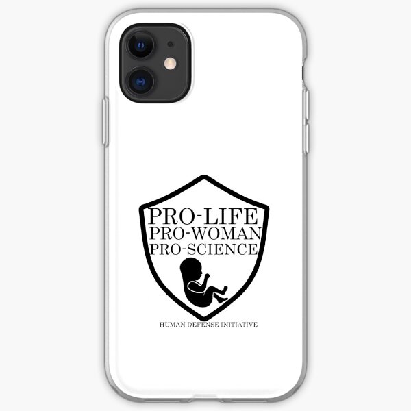 Pro life, woman, science iPhone Soft Case