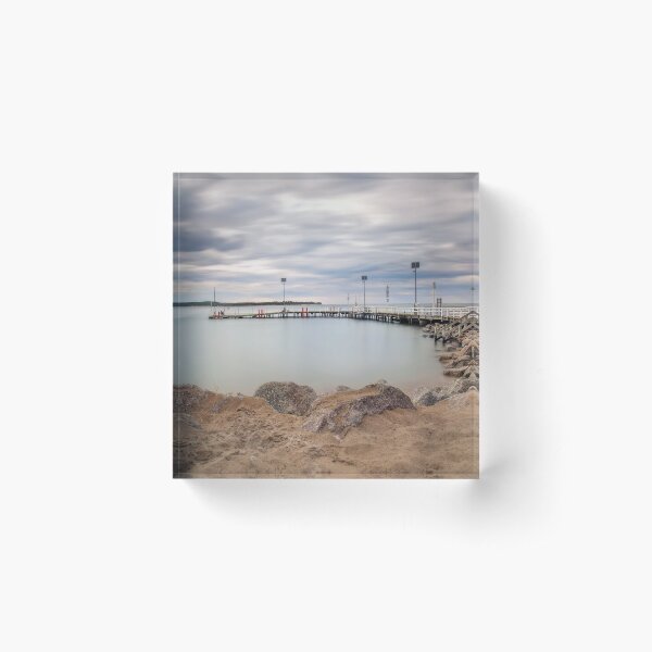 The Inverloch Jetty Acrylic Block