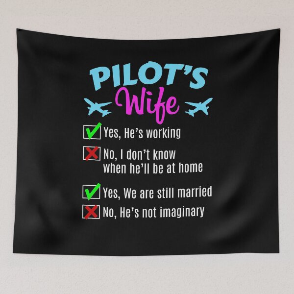 Item preview, Commercial Airline Pilot's Wife designed and sold by Amber Aviation Lover.
