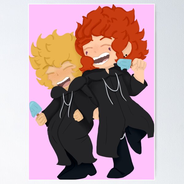 Vista previa del artículo con la obra «Roxas y Axel», diseñado y vendido por artiethebeeboi.